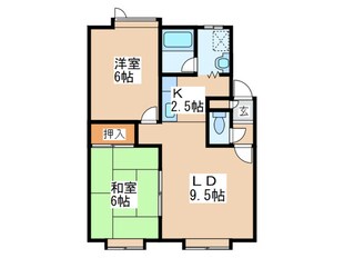 福住パ－クサイドマンションの物件間取画像